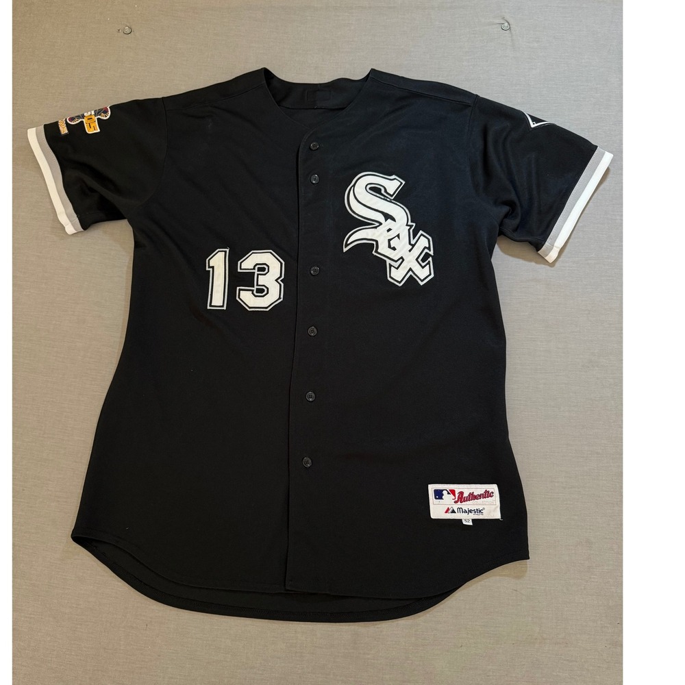 Chicago White Sox Jersey Majestic World Series 2005 #13 Guillen Mens Size‎ 52